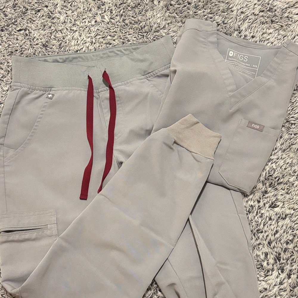 Figs XXS Women’s Cement Gray Scrubs